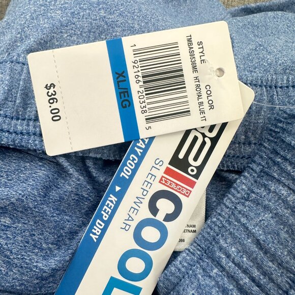 NEW! Mens 32 Degrees Cool Nightwear PJ Pants Blue XL Soft Comfy Drawstring $36 - Picture 5 of 12
